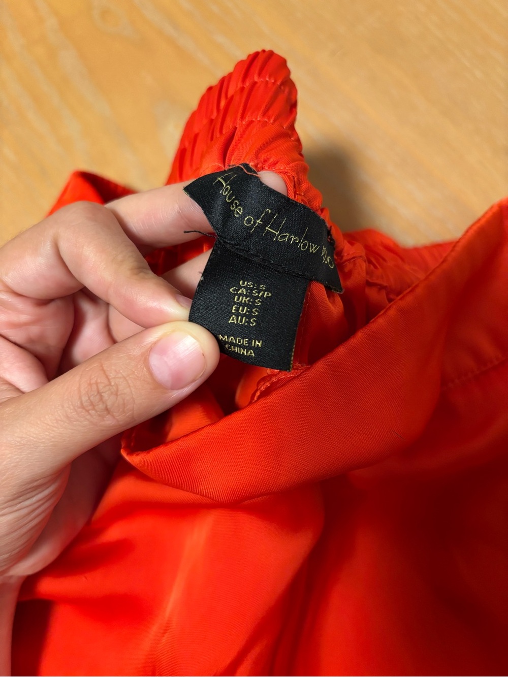 Women's Red Satin Wide-Leg Pants - Picture 4 of 7